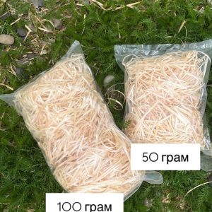 Деревʼяна стружка | Наповнювач для подарунків 50 та 100 грам фасування