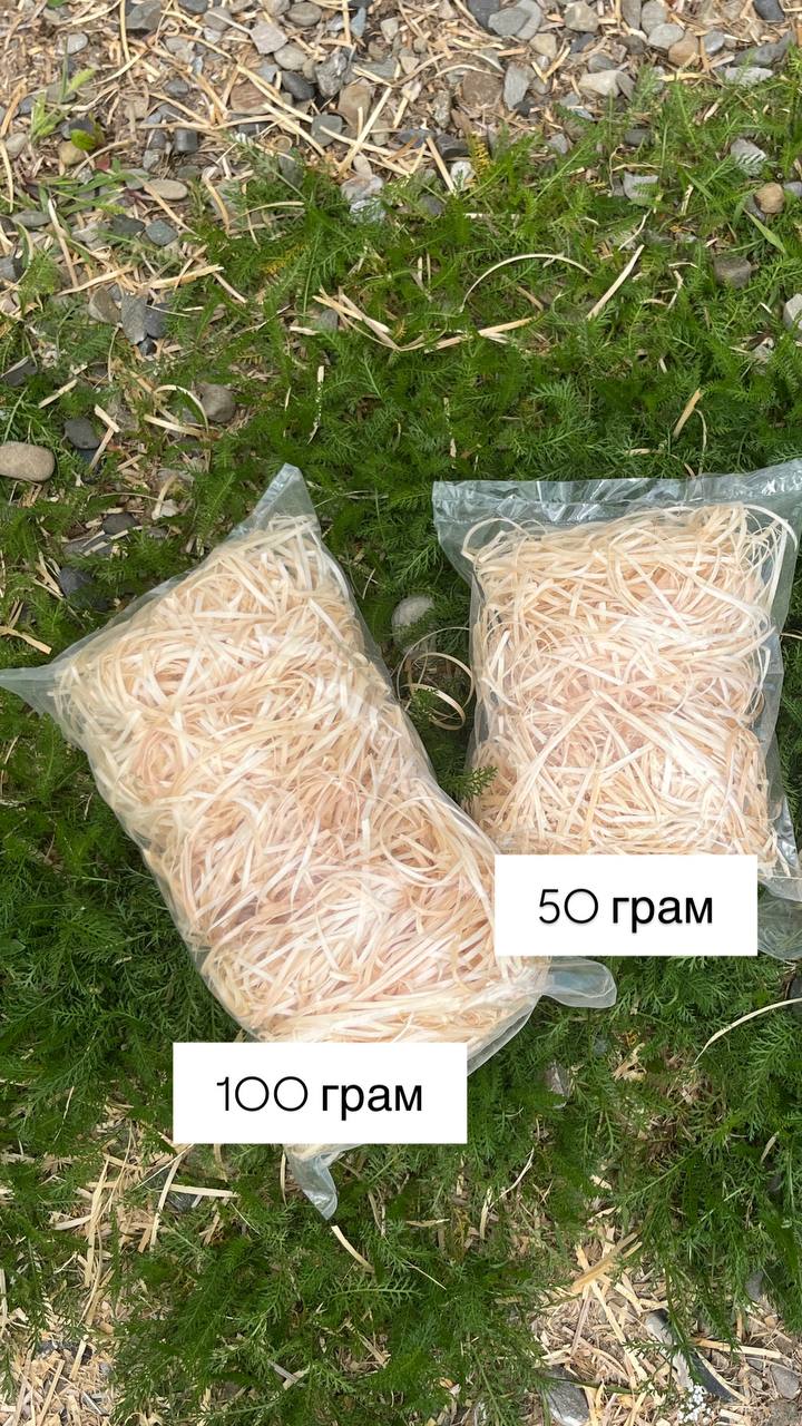 Деревʼяна стружка | Наповнювач для подарунків 50 та 100 грам фасування